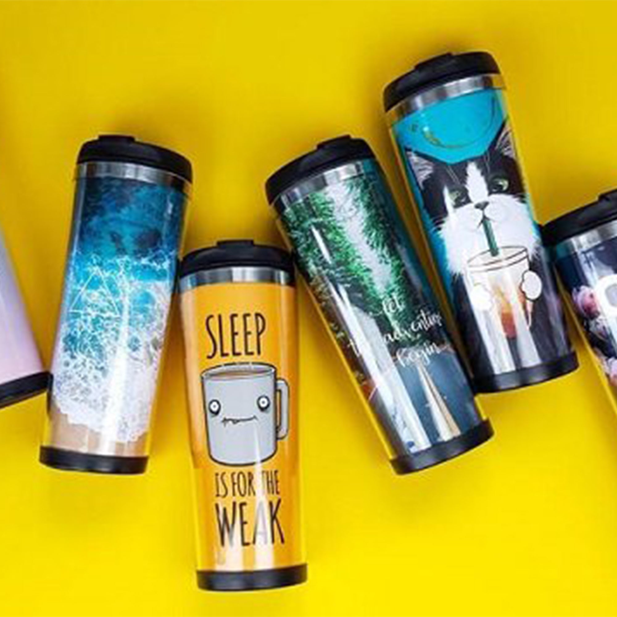 Creative designs of thermal mugs