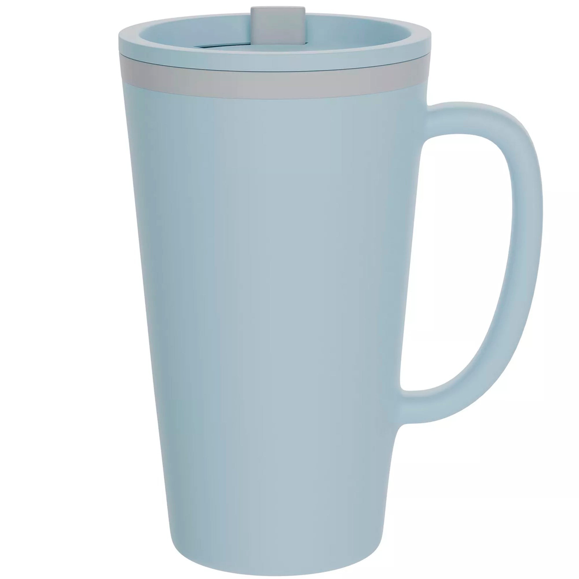 The Coffee Choice Light Blue 16oz Double Wall Insulated Cone Desk Cup